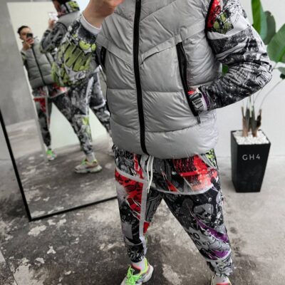 Чоловіча Жилетка Сіра Плащівка - Класична Тепла