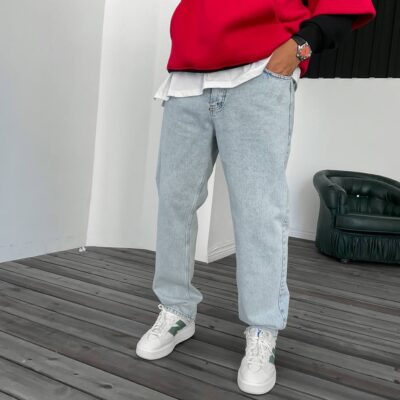 Чоловічі Джинси Баггі Блакитні Широкі - BAGGY Світлі Варені