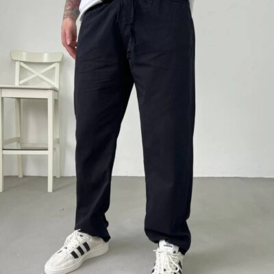 Чоловічі Штани Широкі Чорні - Брюки Baggy Котонові