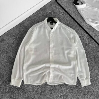 Чоловіча Класична Сорочка Біла Button-Down - Легка Повсякденна Однотонна