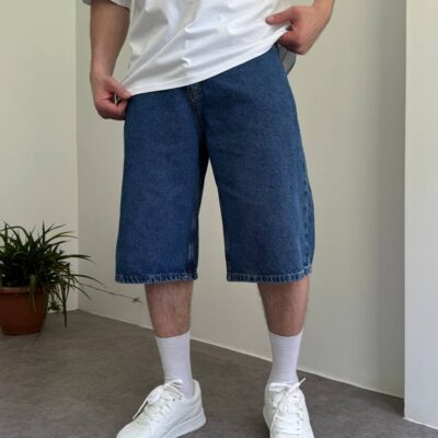 Чоловічі Сині Джинсові Шорти Баггі - Широкі Baggy